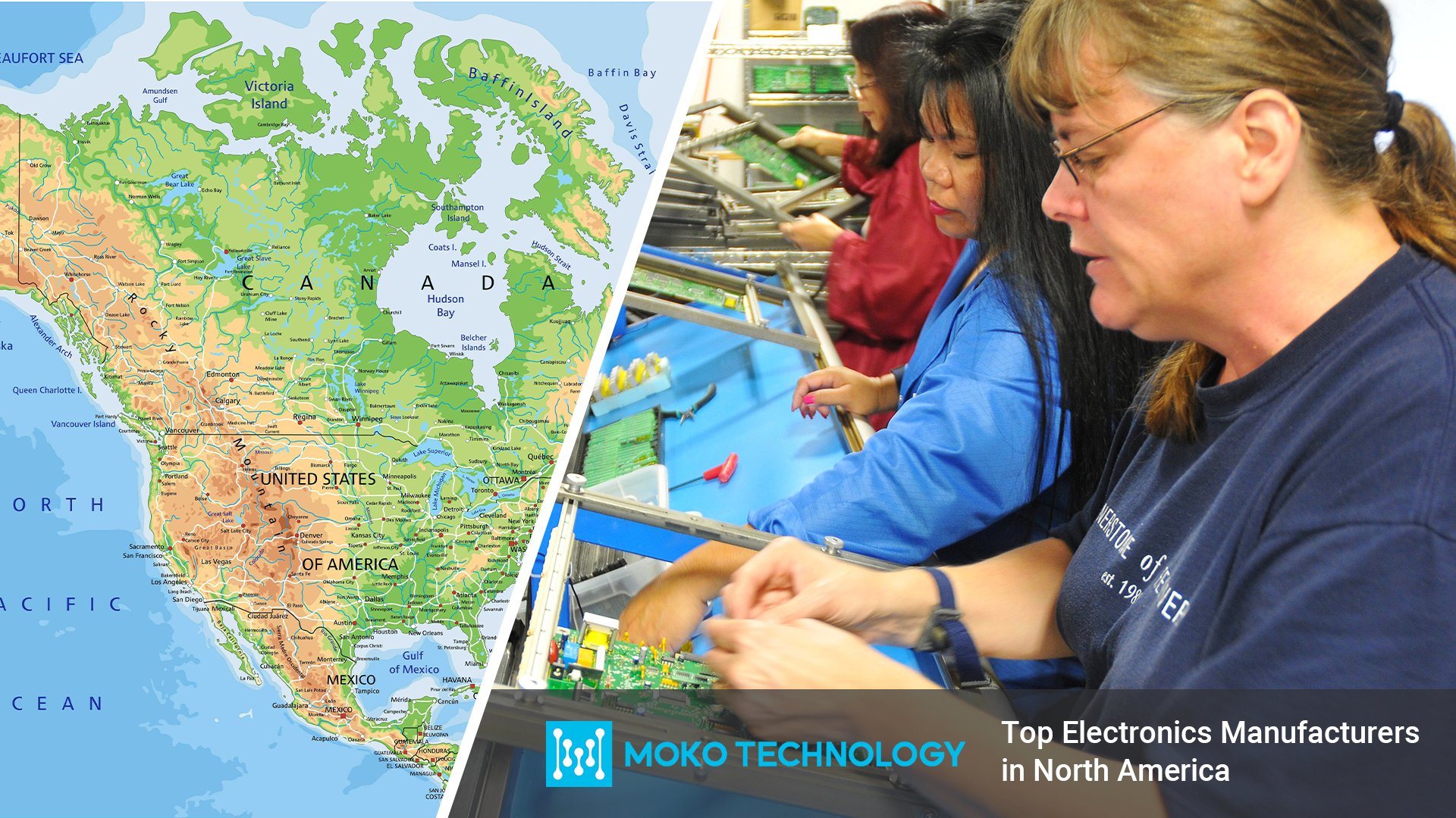 fabricants d'électronique en Amérique du Nord